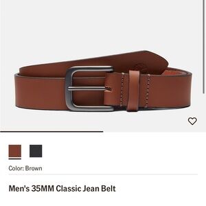 Timberland Men's Brown Genuine Leather Belt XL 42-46